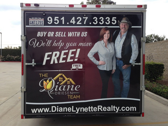 Utility Trailer Wraps for Realtors in Orange County