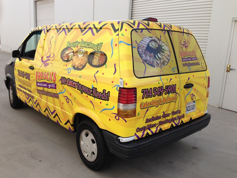 Catering Van Wraps Orange County