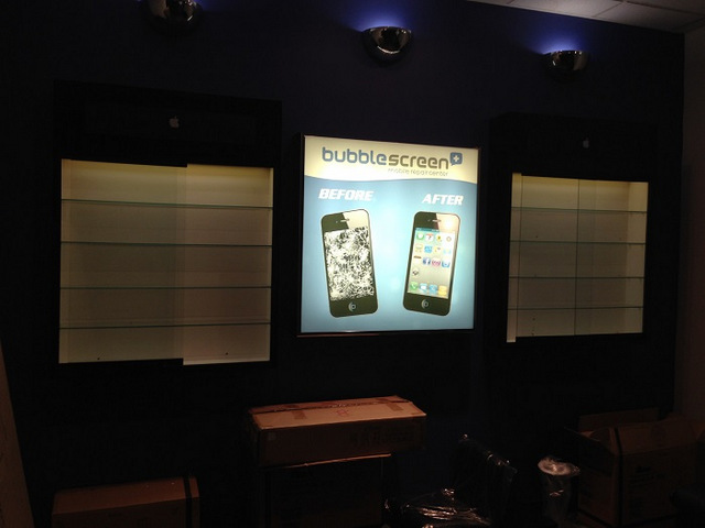 Back lit displays for Buena Park Mall Tenants