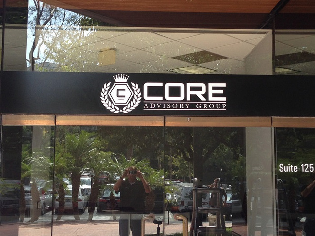 Exterior logo signs for Orange County