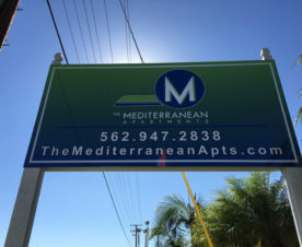 Exterior signs for apartment complexes in Orange County CA