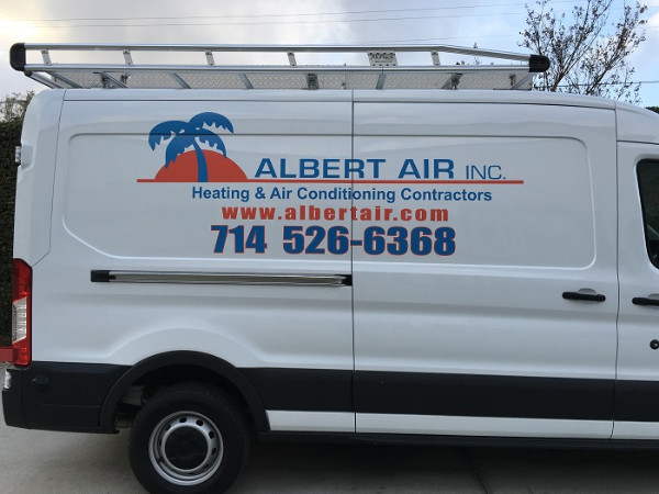 Custom vinyl graphics for Ford Transit Vans in Orange County CA