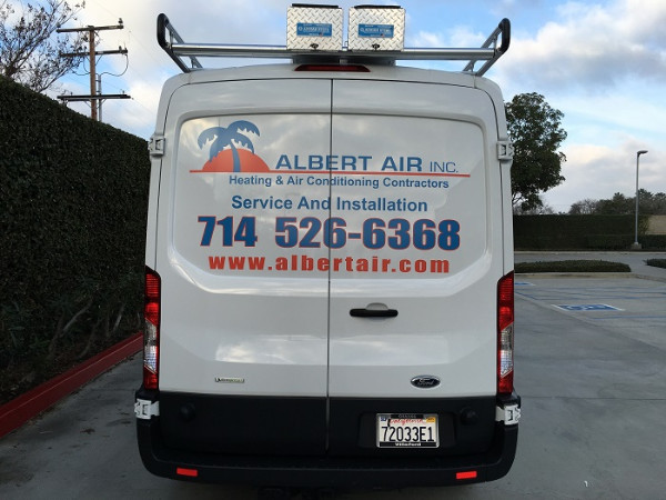 Ford Transit vehicle graphics Orange County CA