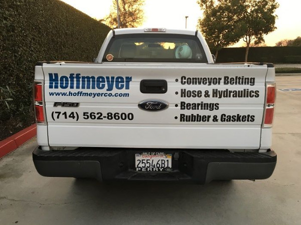 Fleet truck lettering Orange County