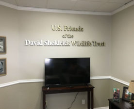 Dimensional letter lobby signs for nonprofits in Orange County CA