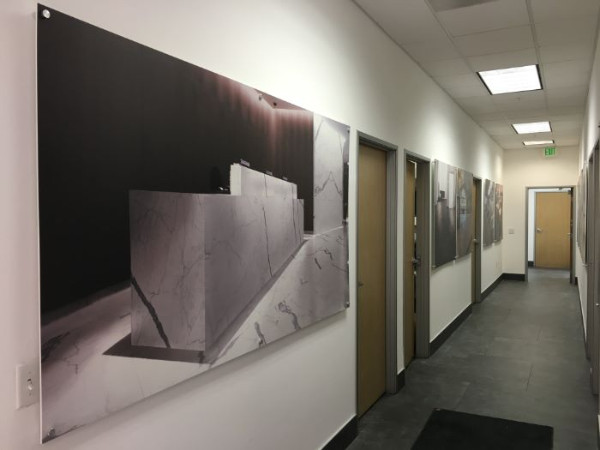 High resolution office wall photos mounted on boards Orange County CA