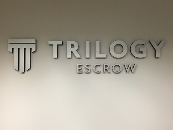 Professional lobby signs for title companies in Orange County CA
