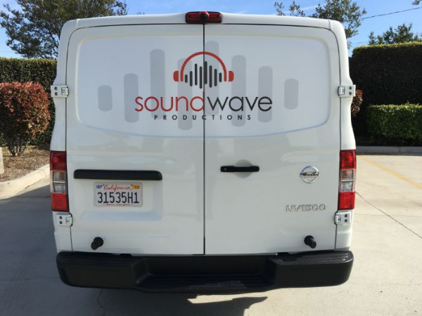 Custom van graphics for businesses in Orange County