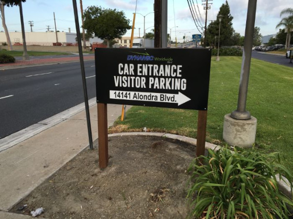 Warehouse and receiving signs Orange County CA