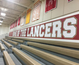 Wall graphics for school gyms in Orange County CA