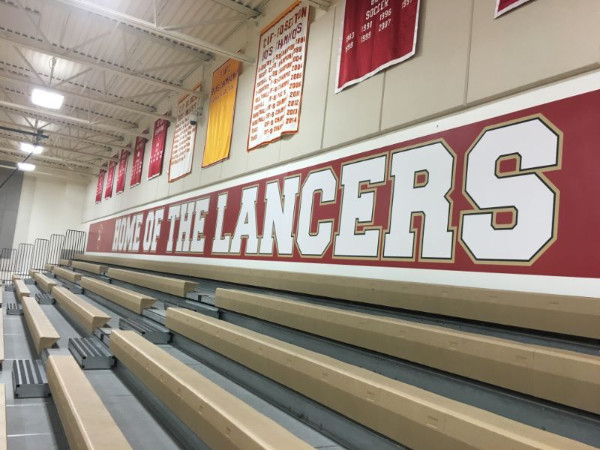Wall graphics for school gyms in Orange County CA
