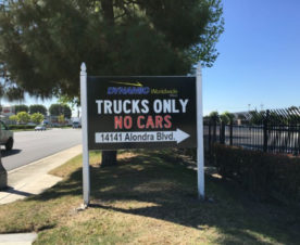 Warhouse and receiving signs in Los Angeles County CA