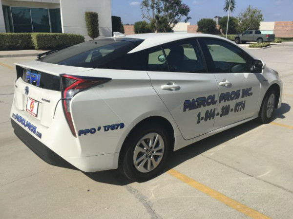 Vehicle graphics for security businesses in Orange County CA