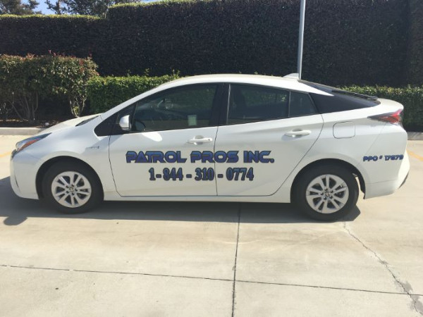 Vehicle Graphics for Security Patrol Companies in Brea CA
