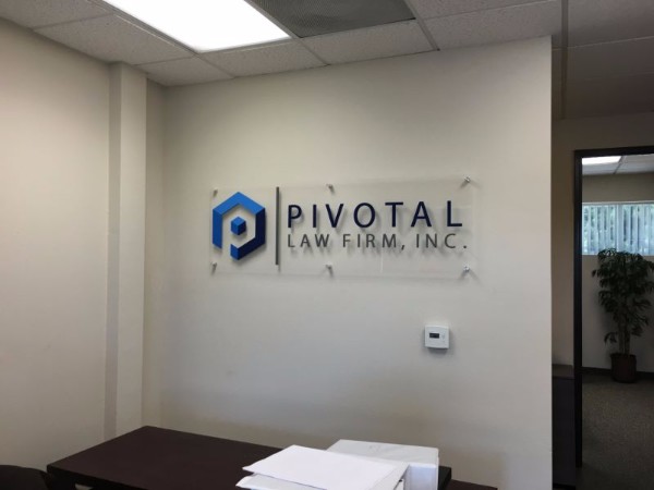 Lobby signs for businesses in Orange County CA