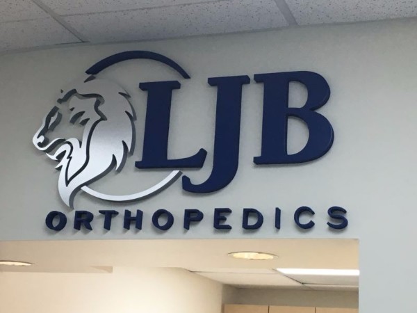 Professional Brushed Metal Lobby Signs for Businesses in Orange County CA