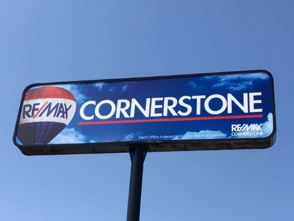 Panaflex sign faces for pylon signs in Orange County CA