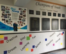 Recognition wall graphics for Boys & Girls Clubs in Orange County CA