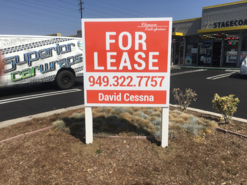 Anti-Graffiti For Lease Signs in Orange County CA