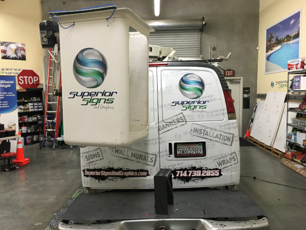 Exterior sign installation and repairs in Orange County CA