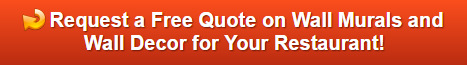 Free quotes on wall murals and wall decor for restaurants in Orange County CA