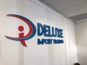 Lobby signs for businesses relocating to Orange County CA