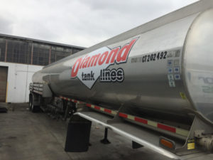 Tanker Truck Vinyl Decals in Los Angeles County CA