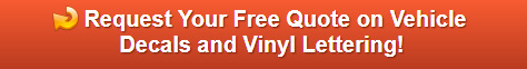 Free quote on vehicle decals and vinyl lettering for contractors in Orange County