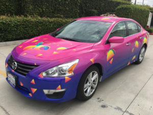Lyft and Taco Bell Vehicle Wraps Orange County CA