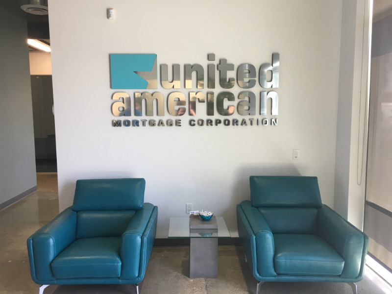 Polished Aluminum Lobby Signs Orange County CA