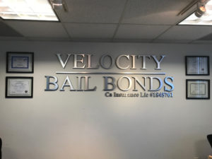 Lobby Signs made of Brushed Metal Santa Ana CA