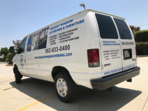 Contractor van graphics and decals Long Beach CA