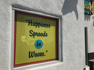 Perforated see-through window graphics Fullerton CA
