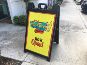 Sidewalk A-Frame Signs for Restaurants in Fullerton CA