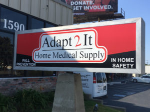 New pylon sign facings in Costa Mesa CA