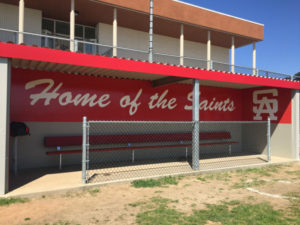 Vinyl graphics for school stadiums in Orange County CA