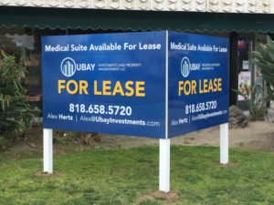 V-Shaped Property Management Signs Orange County