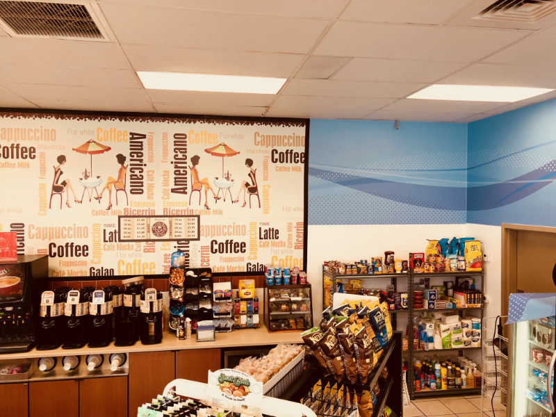 Interior Vinyl Graphics for C-Stores in Orange County