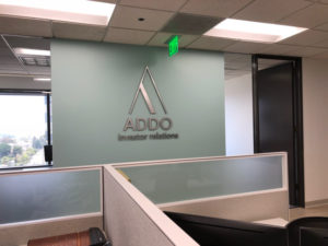 Brushed Metal Lobby Signs Los Angeles CA