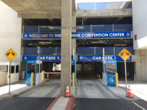 Easy to see parking lot signs and graphics Anaheim CA