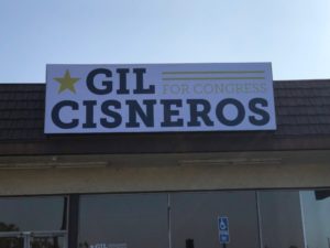 Temporary banners as building signs in Brea CA
