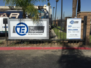 Gate Signs for Warehouses in La Mirada CA