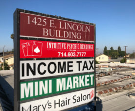 Pylon Signs with Tenant Panels Anaheim CA