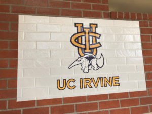Exterior wall graphics on brick Whittier CA