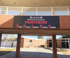 School Brick Wall Murals Whittier CA