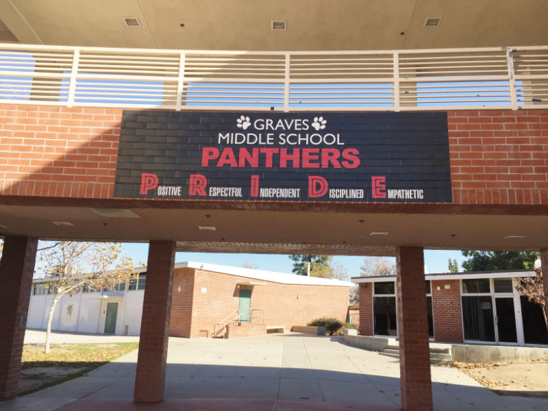 School Brick Wall Murals Whittier CA
