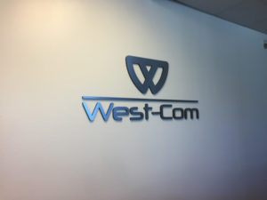 Irvine CA Brushed Metal Lobby Signs