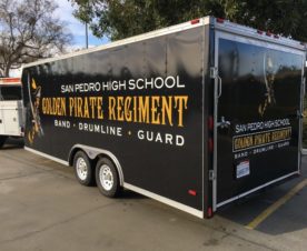 Utility Trailer Graphics for Schools | San Pedro CA