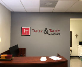 3D Logo Lobby Signs | Law Firms | Laguna Hills CA