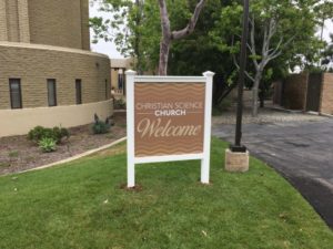 Exterior signs for churches in Newport Beach CA